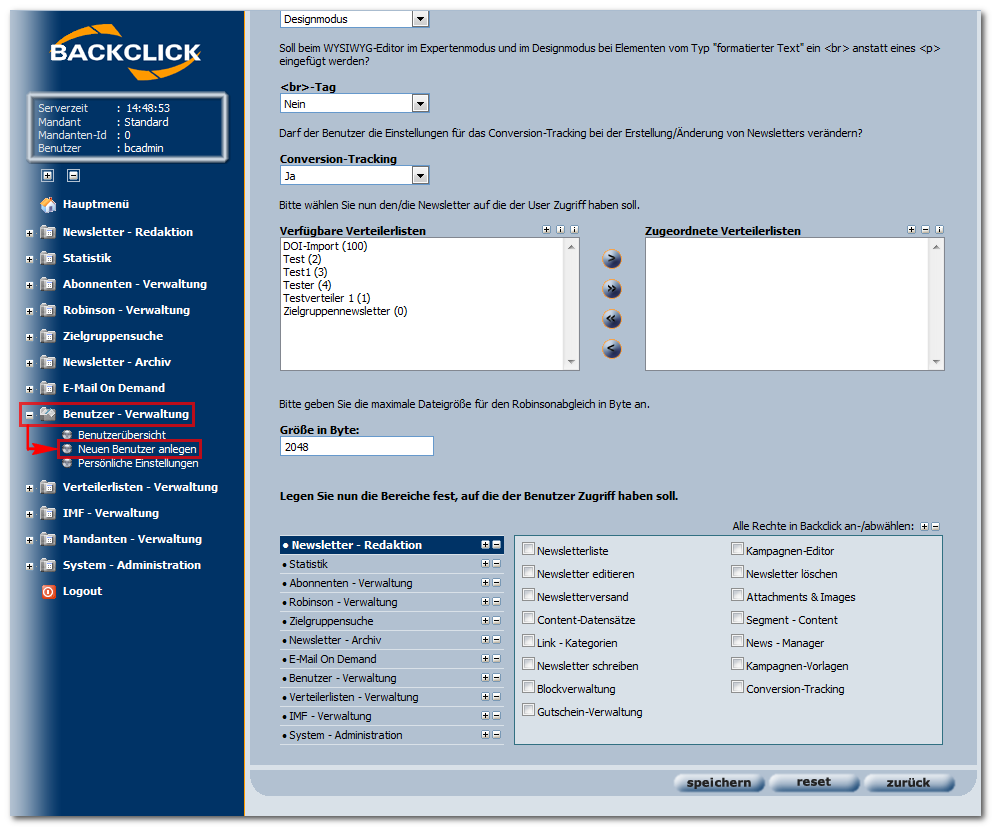 Benutzer_anlegen_Einstellungen_Email_Marketing_Software_BACKCLICK