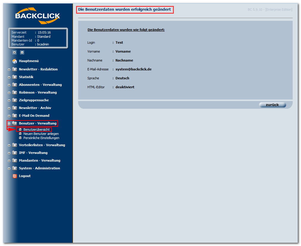 Benutzereditierung_erfolgreich_Email_Marketing_Software_BACKCLICK